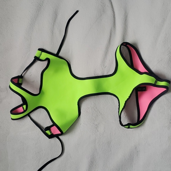 INDAH , REVERSIBLE NEOPRENE ONE-PIECE BIKINI SIZE XS / S - Picture 3 of 10